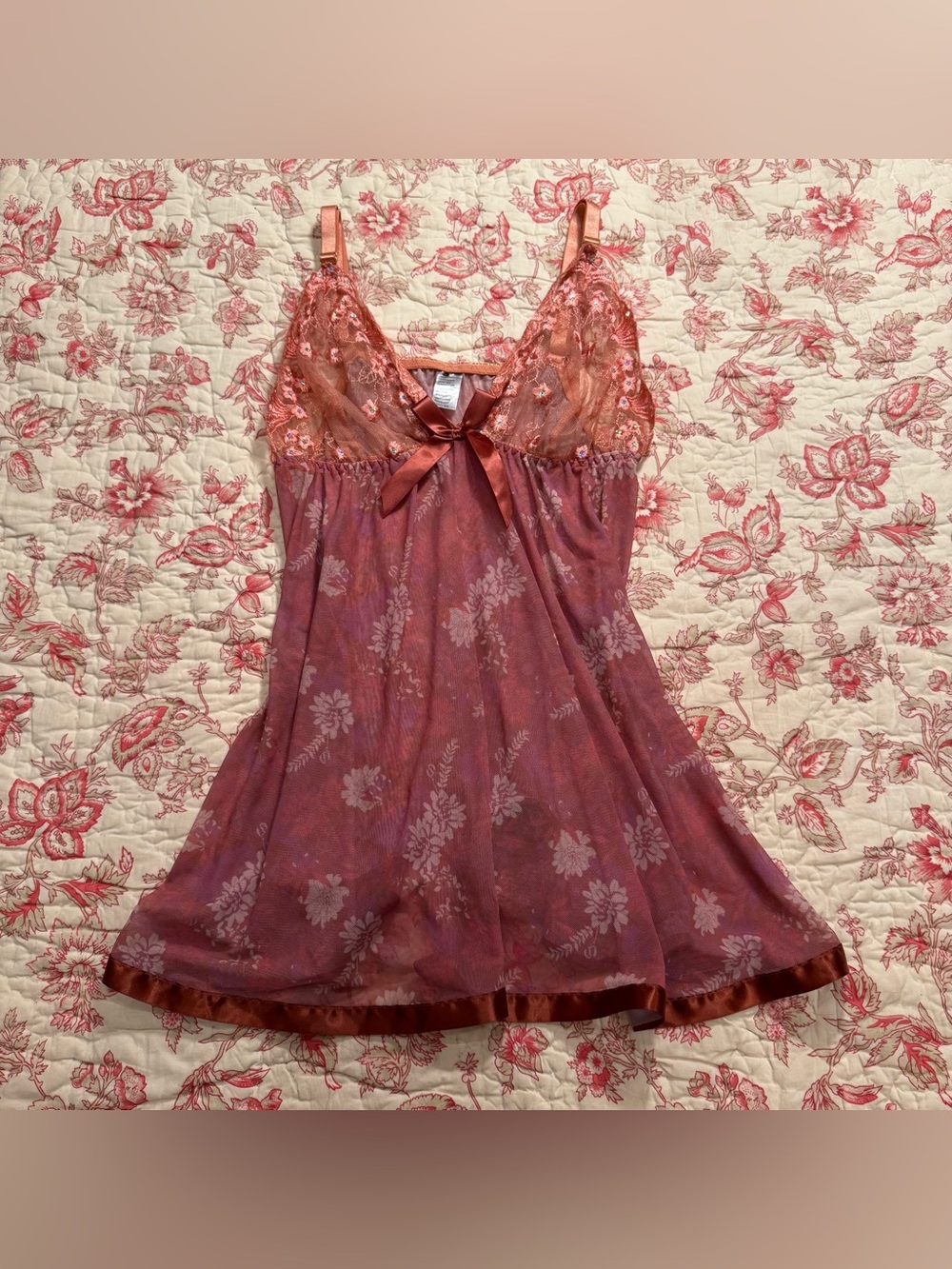 Free People Rose Dust Pink Lace Slip Dress